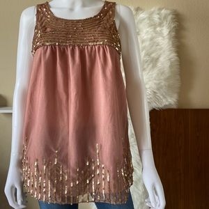 Loft Dressy Tank sequins